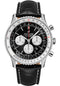 Breitling Navitimer B01 Chronograph 46 Watch - Steel - Black Dial - Black Croco Strap - Folding Buckle - AB0127211B1P2