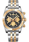 Breitling Chronomat 44 Watch - Steel & Gold - Onyx Black Dial - Steel And Gold Bracelet - CB0110121B1C1
