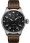IWC Big Pilot’s Watch 43 Spitfire Watch - Titanium Case - Black Dial - Brown Calfskin Strap - IW329701
