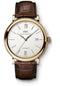 IWC Portofino Automatic Watch - 40 mm Red Gold Case - Silver Dial - Dark Brown Alligator Strap - IW356504
