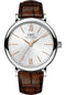 IWC Portofino Automatic 34 Watch - 34.0 mm Stainless Steel Case - Silver Dial - Dark Brown Alligator Strap - IW357403