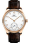 IWC Portugieser Automatic 40 - 18K 5N Gold Case - Silver-Plated Dial - Dark Brown Alligator Leather Strap - IW358306