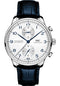 IWC Portugieser Chronograph Watch - 41.0 mm Stainless Steel Case - Silver Dial - Blue Alligator Strap - IW371605