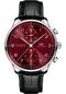 IWC Portugieser Chronograph - Stainless Steel Case - Burgundy Dial - Black Alligator Leather Strap - IW371616