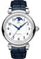 IWC Da Vinci Automatic Moon Phase 36 Watch - 36.0 mm Stainless Steel Case - Silver Dial - Blue Alligator Strap - IW459306