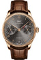 IWC Portugieser Automatic Watch - 42.3 mm 5N Gold Case - Slate Dial - Brown Alligator Strap - IW500702