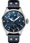 IWC Big Pilot’s Watch Perpetual Calendar - Stainless Steel Case - Blue Dial - Blue Calfskin Strap - IW503605