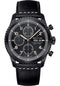 Breitling Aviator 8 Chronograph 43 Watch - Black Steel Case - Black Dial - Black Leather Strap - M13314101B1X1