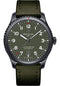 Breitling Aviator 8 Automatic 41 Black Steel Curtiss Warhawk Watch - Black steel - Green Dial - Green Kaki Leather Strap - Tang Buckle - M173152A1L1X1