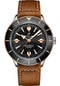 Breitling Superocean Heritage '57 Watch - Steel and 18K Red Gold - Black Dial - Brown Calfskin Leather Strap - Tang Buckle - U10370121B1X1