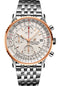 Breitling Navitimer Chronograph 41 Watch - Steel and 18K Red Gold - Silver Dial - Metal Bracelet - U13324211G1A1