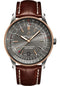 Breitling Navitimer Automatic 41 Watch - Steel and 18K Red Gold - Anthracite Dial - Brown Alligator Leather Strap - Folding Buckle - U17326121M1P2