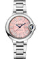 Cartier Ballon Bleu De Cartier Watch - 33 mm Steel Case - Pink Dial - W6920100