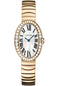 Cartier Baignoire Watch - Small Pink Gold Diamond Case - Gold Bracelet - WB520002