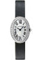 Cartier Baignoire Watch - Mini White Gold Diamond Case - Fabric Strap - WB520027