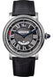 Cartier Rotonde de Cartier Annual Calendar Watch - 40 mm White Gold Case - Grey Dial - Black Alligator Strap - WHRO0003