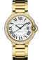 Cartier Ballon Bleu de Cartier Watch - 36 mm Yellow Gold Case - Double Diamond Bezel - WJBB0007