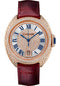 Cartier Cle de Cartier Watch - 40 mm Pink Gold Diamond Case - Pink Gold Diamond Dial - Bourdeau Alligator Strap - WJCL0037
