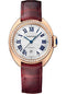 Cartier Cle de Cartier Watch - 31 mm Pink Gold Diamond Case - White Dial - Brown Alligator Strap - WJCL0047