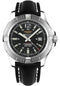 Breitling Colt Automatic Watch - 44mm Steel Case - Volcano Black Dial - Black Leather Strap - A1738811/BD44/435X/A20BA.1