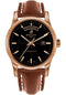 Breitling Transocean Day & Date Watch - 43mm Red Gold Case - Black Dial - Gold Leather Strap - R4531012/BB70/434X/R20D.1