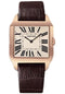Cartier Santos-Dumont Watch - Large Pink Gold Case - Rhodium Plated Dial - Alligator Strap - W2006951