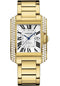 Cartier Tank Anglaise Watch - Medium Yellow Gold Diamond Case - WT100006